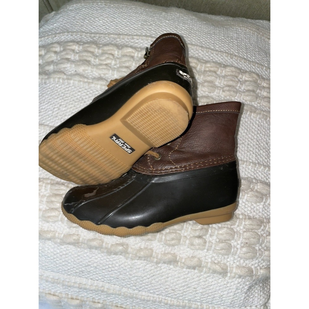 Sperry SaltWater Boot Youth Girls Size 10M Duck Rain Boot‎